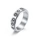Relieves anxiety and decompression flower rotating titanium steel ring men and women propose stainless steel tail ring hand jewelry_ipsvogv.com