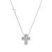 Popular Full Diamond D Shaped Cross Necklace For Women Copper Gold Plated Fashion Cross Rope Necklace Size_ipsvogv.com