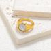 Women's Jewelry Titanium Steel Inlaid White Shell Ring Classic All Match Personalized Stainless Steel Hand Jewelry Fashion Ring_ipsvogv.com