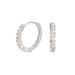 S Pure Silver Temperament Fashionable Stone Inlaid Ear Buckle Simple Casual Style Versatile Trendy Earrings_ipsvogv.com