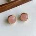French Niche Design Ab Pink Crystal For Women's Fashionable Metallic Feeling Exaggerated Turquoise Index Finger Ring_ipsvogv.com