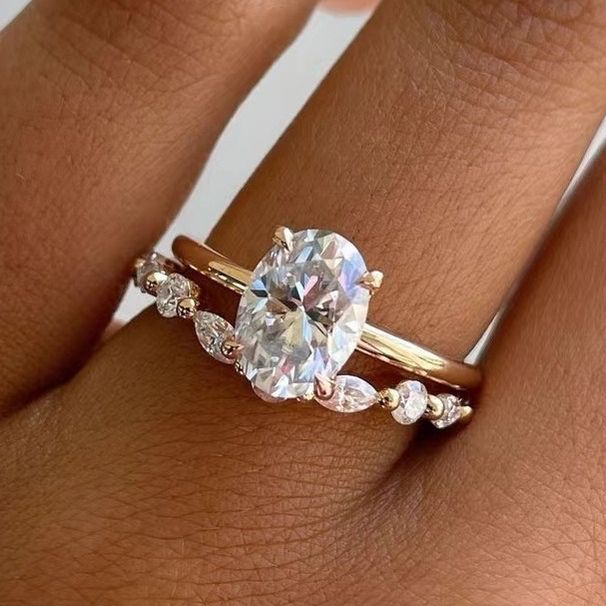 Three Heroes, Shein, Simulation, Mozambique, Pigeon Egg, Diamond Women's Ring, Instagram, Internet Celebrity Engagement_ipsvogv.com