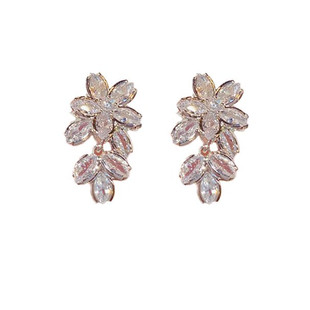 S Silver Needle Exquisite Super Shiny Full Zircon Flower Light Luxury Niche Design Style Socialite Fashion Internet_ipsvogv.com