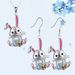 Cute Cartoon Pink Rabbit Pendant Simple Sweet Girl Small Animal Accessories Easter Necklace Gift_ipsvogv.com