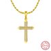 Zhuhai Shangda New Cross Zircon Stone Men's Trendy Personalized Hip Hop Necklace Jewelry_ipsvogv.com