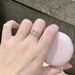 Castle Fireworks Mosang Stone Ring, Crown, White Rose, Two Color Gold, Multi Wear, Layered, Female_ipsvogv.com