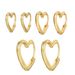 Unisex Copper Plated Real Gold Heart Earrings Versatile Light Luxury Temperament Atmospheric Female High Grade Earrings Niche_ipsvogv.com