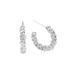 S925 Sterling Silver Broken Silver Earrings Women's All-match Light Luxury Fashion Niche High-end Design Earrings_ipsvogv.com