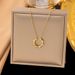 Korean Style Sun Women, Light Luxury Niche, Titanium Steel Golden Collarbone Chain, Personality And Temperament,_ipsvogv.com