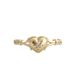 Sanjie Simple And Fashionable Heart Shaped Women's Gold Plated Ring Instagram Internet Celebrity Wearing Accessories_ipsvogv.com