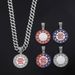 New Product Full Diamond Letter Make America Create AGAIN Hip Hop Alloy Pendant Necklace_ipsvogv.com