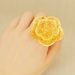 New Gold-plated Flower Women's Ring, Exaggerated Jewelry, Bride's Wedding Accessories, Exquisite Gifts_ipsvogv.com