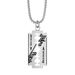 Hiphop razor blade necklace, trendy accessories, titanium steel brushed simple pendant_ipsvogv.com