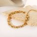 INS New Women's Fashion Versatile Gold Plated Stainless Steel Jewelry O-shaped Dot Handmade Bracelet_ipsvogv.com