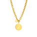 Fashionable Personalized Portrait, Round Brand Titanium Steel Pendant Chain, High-end Temperament, Cold And Simple Style_ipsvogv.com