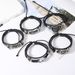 Men's Leather Braided Adjustable Bracelet Stackable Hip Hop Punk DIY Set Series Jewelry_ipsvogv.com