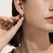 S925 sterling silver earrings color zircon simple versatile earrings for women jewelry silver jewelry_ipsvogv.com