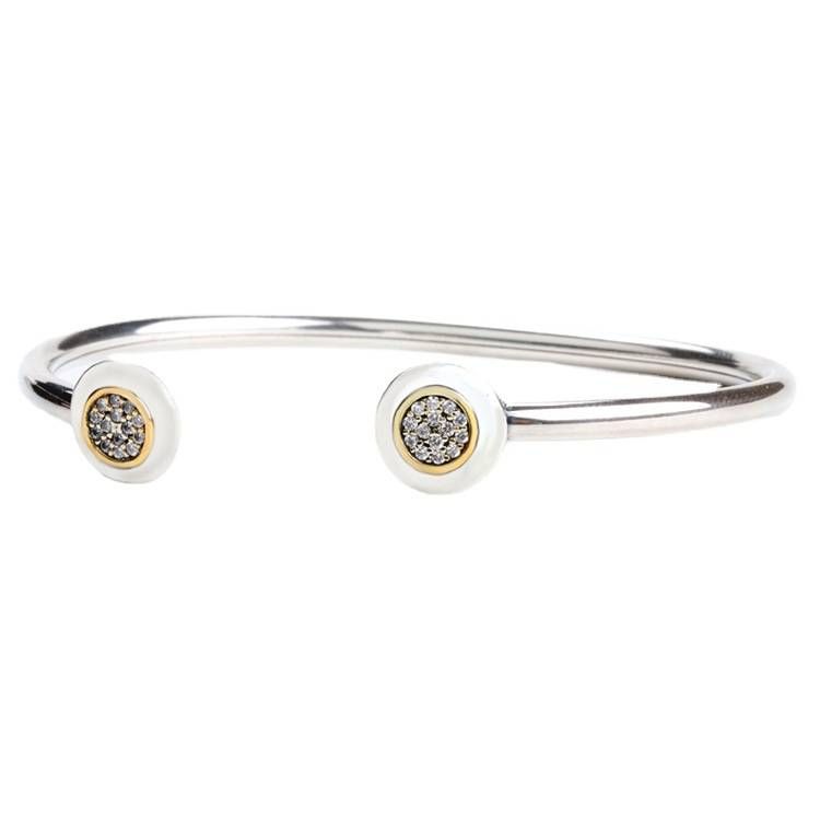 Women's Jewelry Open Bracelet White Copper Bracelet Open Diamond Couple Bracelet_ipsvogv.com