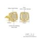 Classic square hip-hop zircon for men, simple luxurious sugar earrings and ear accessories_ipsvogv.com