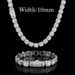 Men's Jewelry Set Fashion Necklace Zircon Rock Candy Necklace Trendy Brand Personality Full Diamond Men's Bracelet Jewelry Accessories_ipsvogv.com