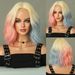 2024 Halloween Wig Harley Quinn Cosplay Short Curly High Quality Chemical Fiber High Temperature Silk Wig_ipsvogv.com