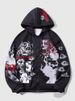 Men's Clothing zip up sweatshirt Y2K hoodie women's jacket men's streetwear retro street style_ipsvogv.com