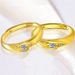 Vietnamese Couple Opening Flowing Line Ring, Gold-plated Men's And Women's Ring_ipsvogv.com