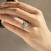 Sanjie Couple's Wedding Ring Ins, Alloy Inlaid Square Zircon Bracelet_ipsvogv.com