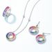 Colorful Zirconium Earrings For Women S925 Silver Inlaid With Colored Gemstones High End Earrings Light Luxury Fashion_ipsvogv.com