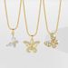 Copper Inlaid Zircon Hollow Butterfly Necklace With Niche Design, Small And Exquisite Collarbone, Round Snake Neck_ipsvogv.com