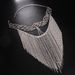 New Rhinestone Accessories, Fashion Ball Fringed Mask, Exotic Hollow Veil Headdress_ipsvogv.com