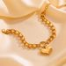 INS Stainless Simple Thick Heart Titanium Steel Cuban Chain Heart-shaped Bracelet Jewelry For Women_ipsvogv.com