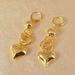 Copper Gold-plated Heart-shaped Necklace, Earring Jewelry Set, Thanksgiving Gift Suitable For Wedding Parties_ipsvogv.com