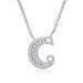 Korean Silver 26 Letter Necklace Ins Simple Diamond Studded Capital Name Collarbone Chain For Women_ipsvogv.com