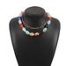 11834 Summer Dopamine Resin Bead Necklace Design Sense, niche color, handmade stacking choker_ipsvogv.com