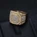 New Hip-Hop Nightclub Jewelry Titanium Steel Gold-Plated Full Diamond Men's Ring_ipsvogv.com