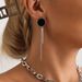 Geometric Thick Chain OT Buckle Round Black And White Fritillary Clavicle Chain Ins Simple Personalized Necklace_ipsvogv.com