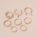 Golden Pearl Instagram Cool Light Wind Open Tail Double Layer Adjustable Index Finger Ring Combination Set_ipsvogv.com