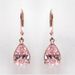 Japanese And Korean Simulated Water Drop Earrings Pink Diamond Female Earrings Rose Gold Plated Earrings Colored Gemstone Earrings Jewelry_ipsvogv.com