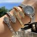 Unisex Jewelry Fashion New Open Bracelet Inlaid Zircon Palm Hamsa Shape Men And Women Hip Hop Bracelet Jewelry_ipsvogv.com