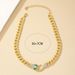 Snake shaped metal chain necklace collarbone chain internet red 2023 new ins hip-hop trendy cool jewelry_ipsvogv.com