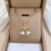 Titanium Steel 【 】 Bell Shaped Trumpet Flower Light Luxury Temperament Gorgeous Full Diamond Necklace Women's Versatile 【 】_ipsvogv.com