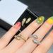 Women's Jewelry Hip Hop Open Ring Inlaid With Zircon Gold And Silver Ring Jewelry_ipsvogv.com