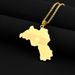 hot selling stainless steel Kurdistan map necklace retro ethnic style men and women titanium steel pendant accessories_ipsvogv.com