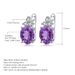 Zhongxi Jewelry Natural Stone Earrings Earrings Retro Inlaid Gemstones S925 Silver Amethyst Earrings Earrings_ipsvogv.com