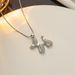 New Necklace Women's Korean Edition Simple Set With Zircon Titanium Steel Cute Balloon Dog Pendant Versatile Collar_ipsvogv.com