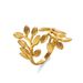 Versatile Stainless Female Personality, Hip-hop Exaggeration, Leaf With Adjustable Opening, Titanium Steel Ring_ipsvogv.com