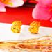Long Lasting Color Butterfly Women's Earrings Sand Gold Real Copper Jewelry Versatile Flowers_ipsvogv.com