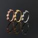 Unisex new style micro inlaid zircon nose ring female simple flower piercing ear bone ring popular earrings_ipsvogv.com