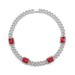 Hip Hop 4 15mm Colorful Jewelry Cuban Chain Full Diamond Personalized Hiphop Necklace_ipsvogv.com
